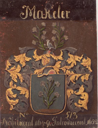 Sir John Maclean Coat of Arms in the Swedish House of Nobility by Unbekannt Unbekannt